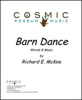 Barn Dance Unison choral sheet music cover